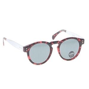 KOMONO Clement Tortoise Silver Sunglasses (NEW) 🕶 red round